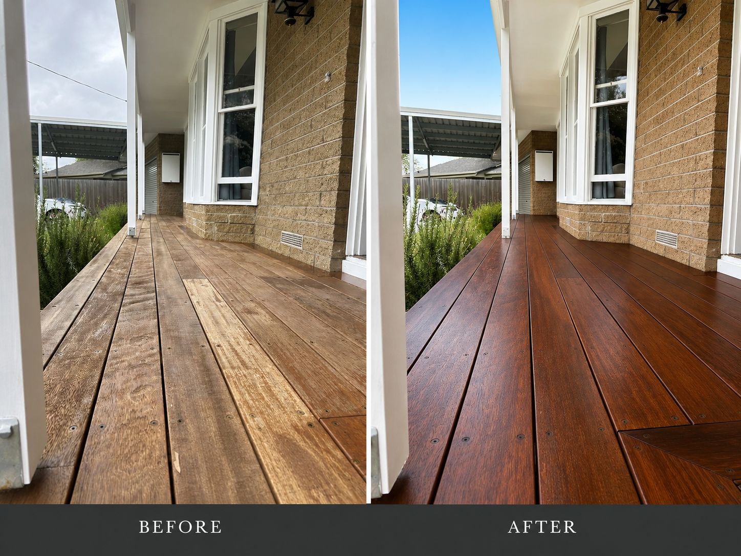 Before and after painting transformation by Parwan Painting and Decorating Geelong